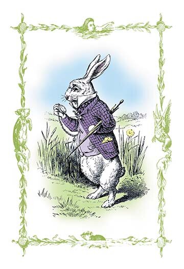 Alice In Wonderland: The White Rabbit by John Tenniel Print